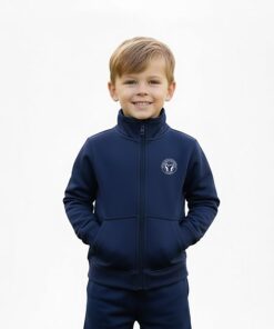 Campera rustica con cuello unisex