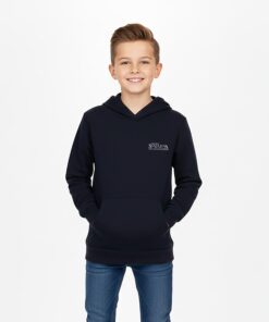 Buzo frizado unisex azul