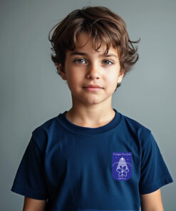 Remera azul hombre